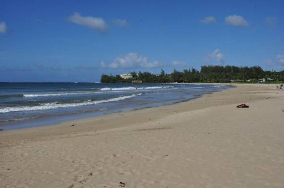 Tranquilidade total em Hanaley Bay, na costa norte de Kauai, no Havaí